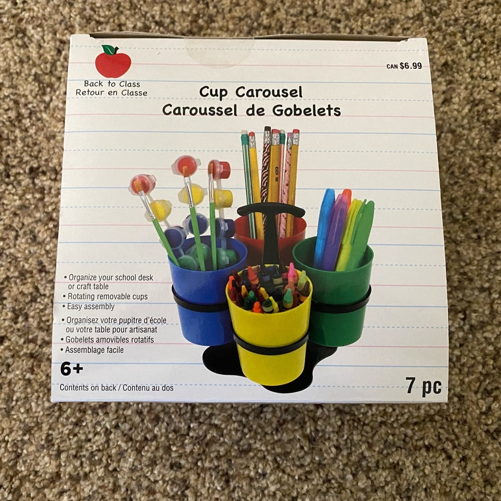 Teacher School Supply: Cup Carousel